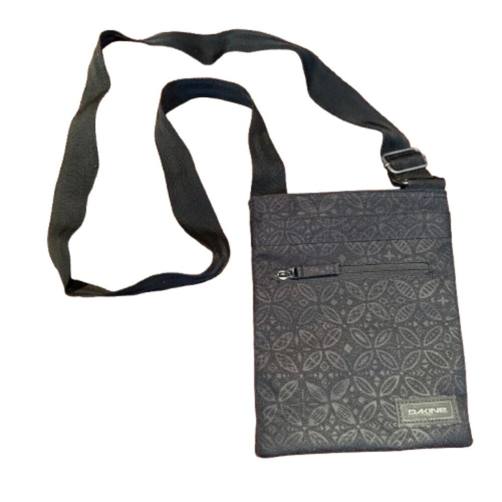 DAKINE Cross Body Purse Pouch Travel Bag Small Black Pattern